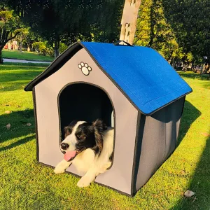 Medium Dog Kennel Outdoor Waterproof Soft Comfortable Pet House