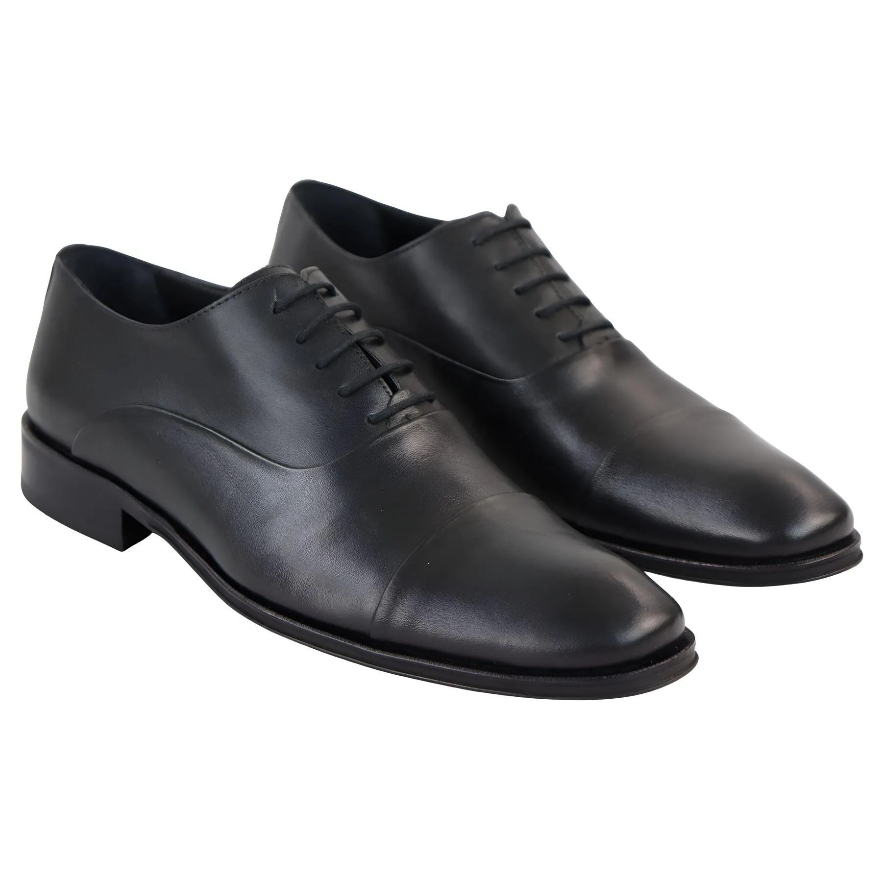 Men's Black Classic Oxfords Shoes Brogues Derbys Genuine Leather Formal Dress Shoe