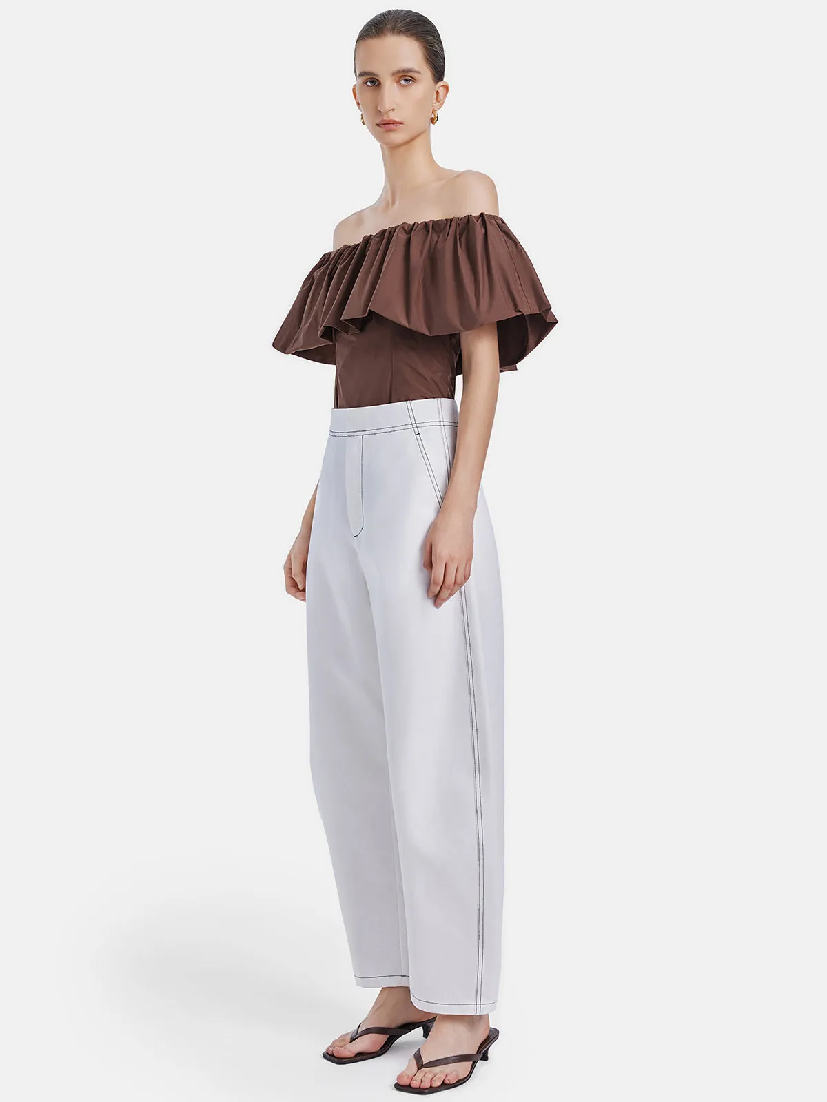 Minimalist Wide-Leg  Pants