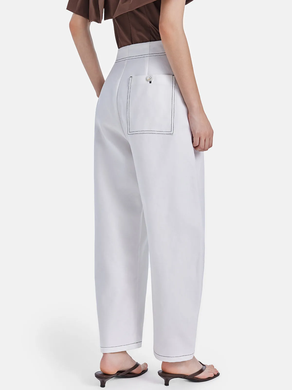 Minimalist Wide-Leg  Pants