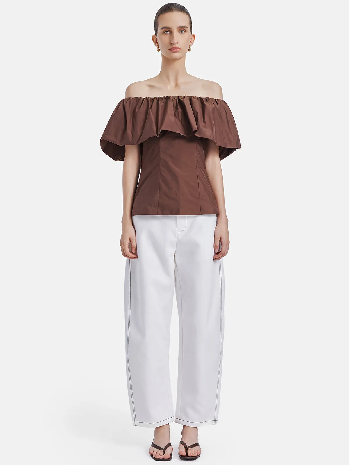 Minimalist Wide-Leg  Pants