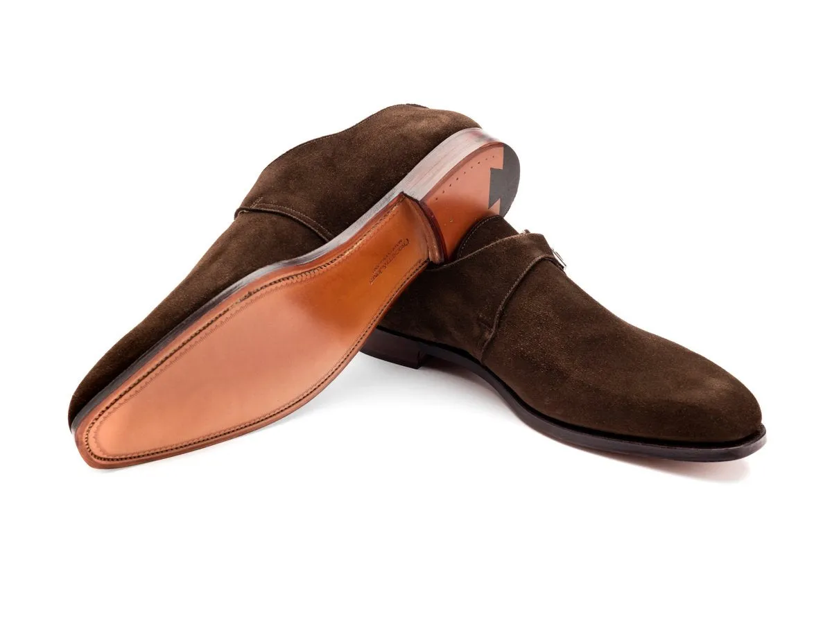 Monkton Dark Brown Suede