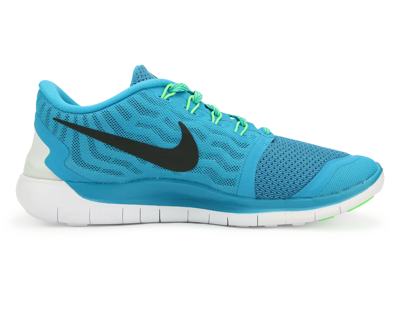 Nike Women's Free 5.0 Running Shoes Blue Lagoon/Black Volt/Green Cp