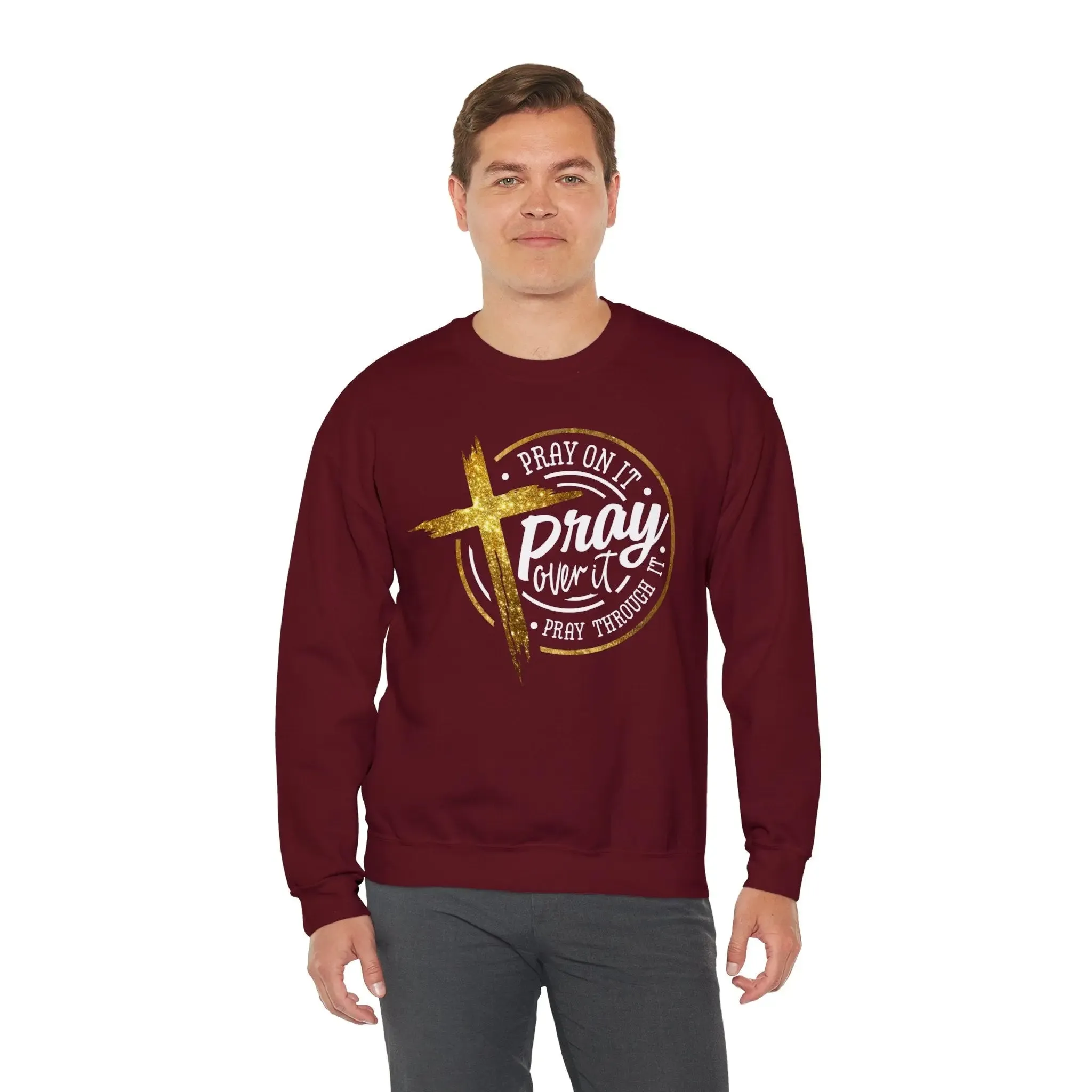 Pray On It Unisex Heavy Blend Crewneck Sweatshirt