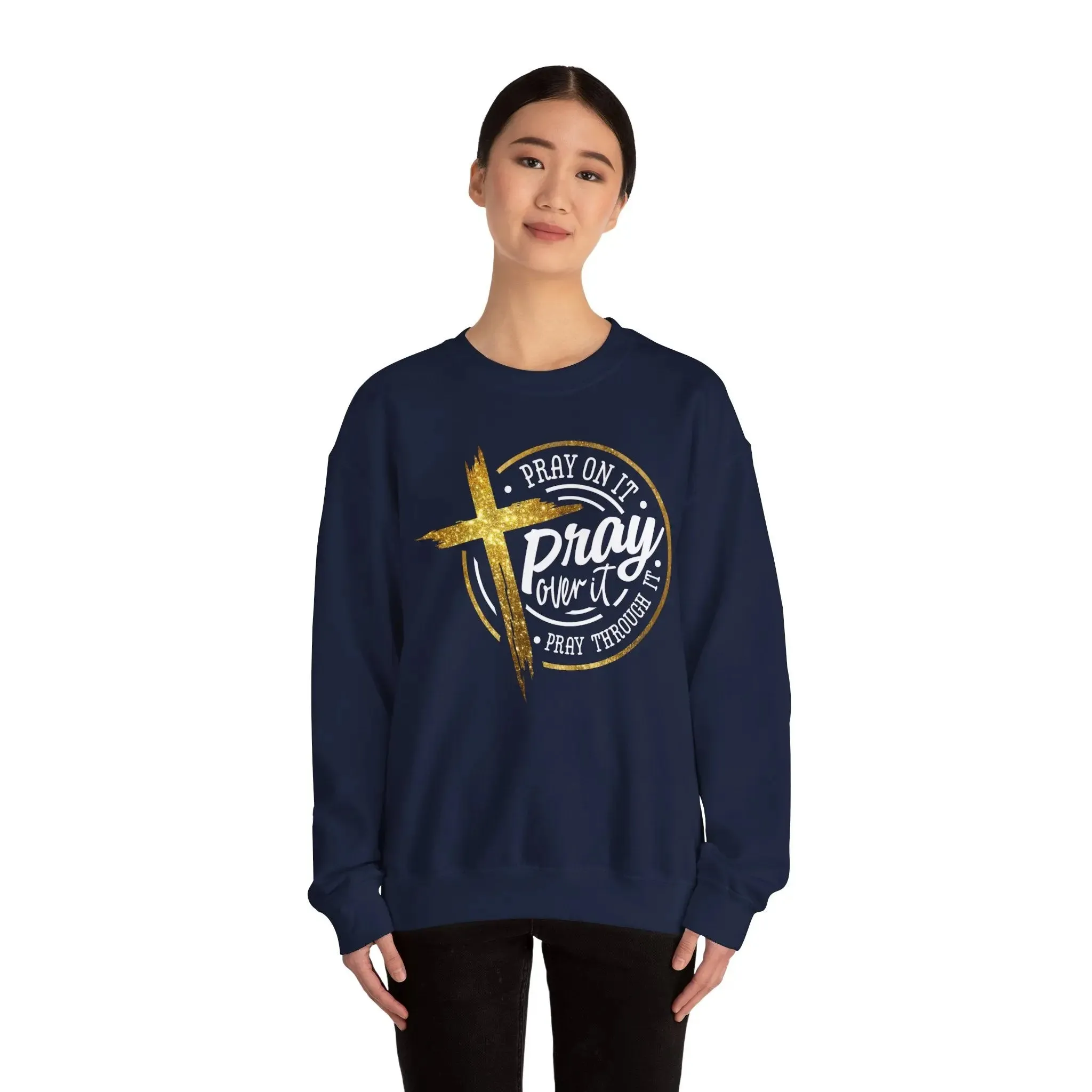 Pray On It Unisex Heavy Blend Crewneck Sweatshirt