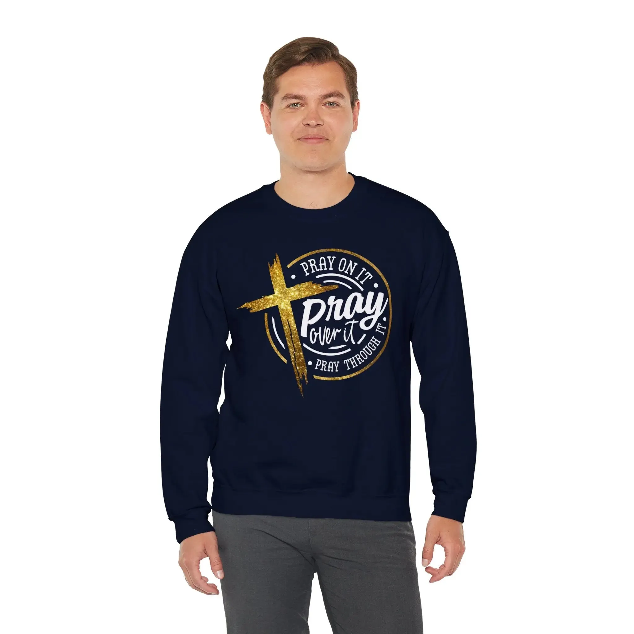 Pray On It Unisex Heavy Blend Crewneck Sweatshirt