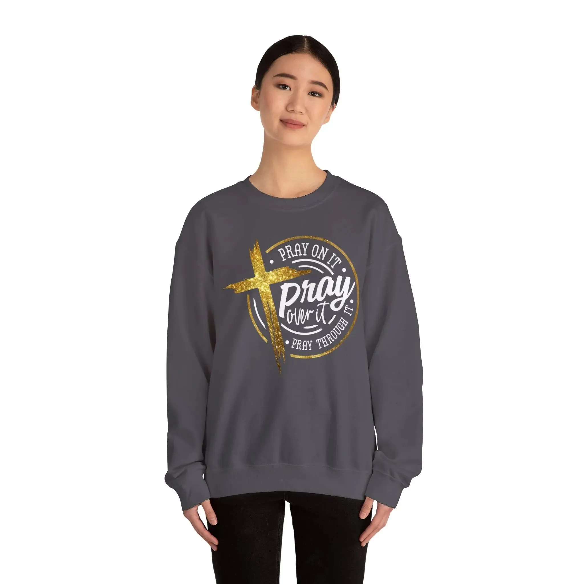 Pray On It Unisex Heavy Blend Crewneck Sweatshirt