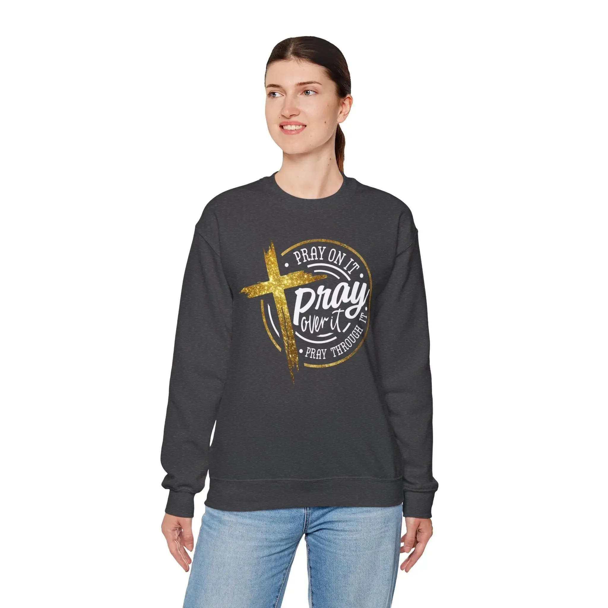 Pray On It Unisex Heavy Blend Crewneck Sweatshirt