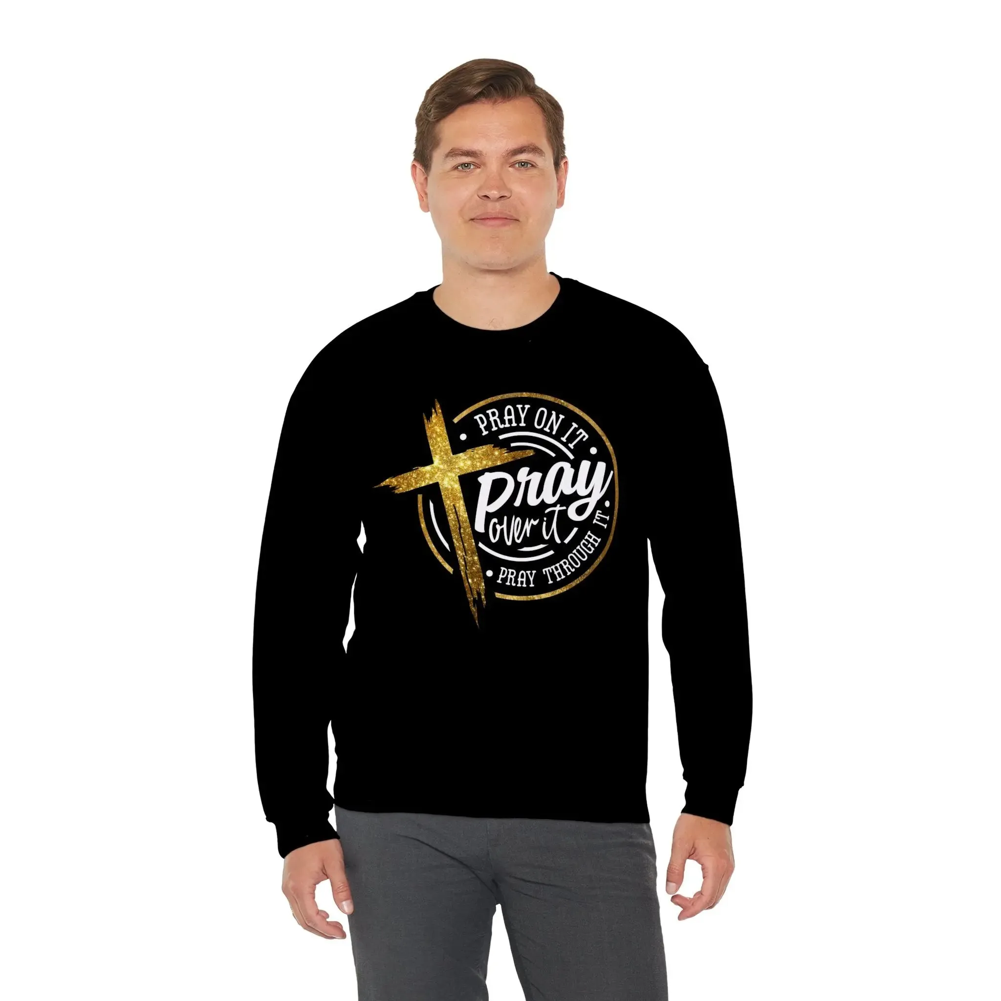 Pray On It Unisex Heavy Blend Crewneck Sweatshirt