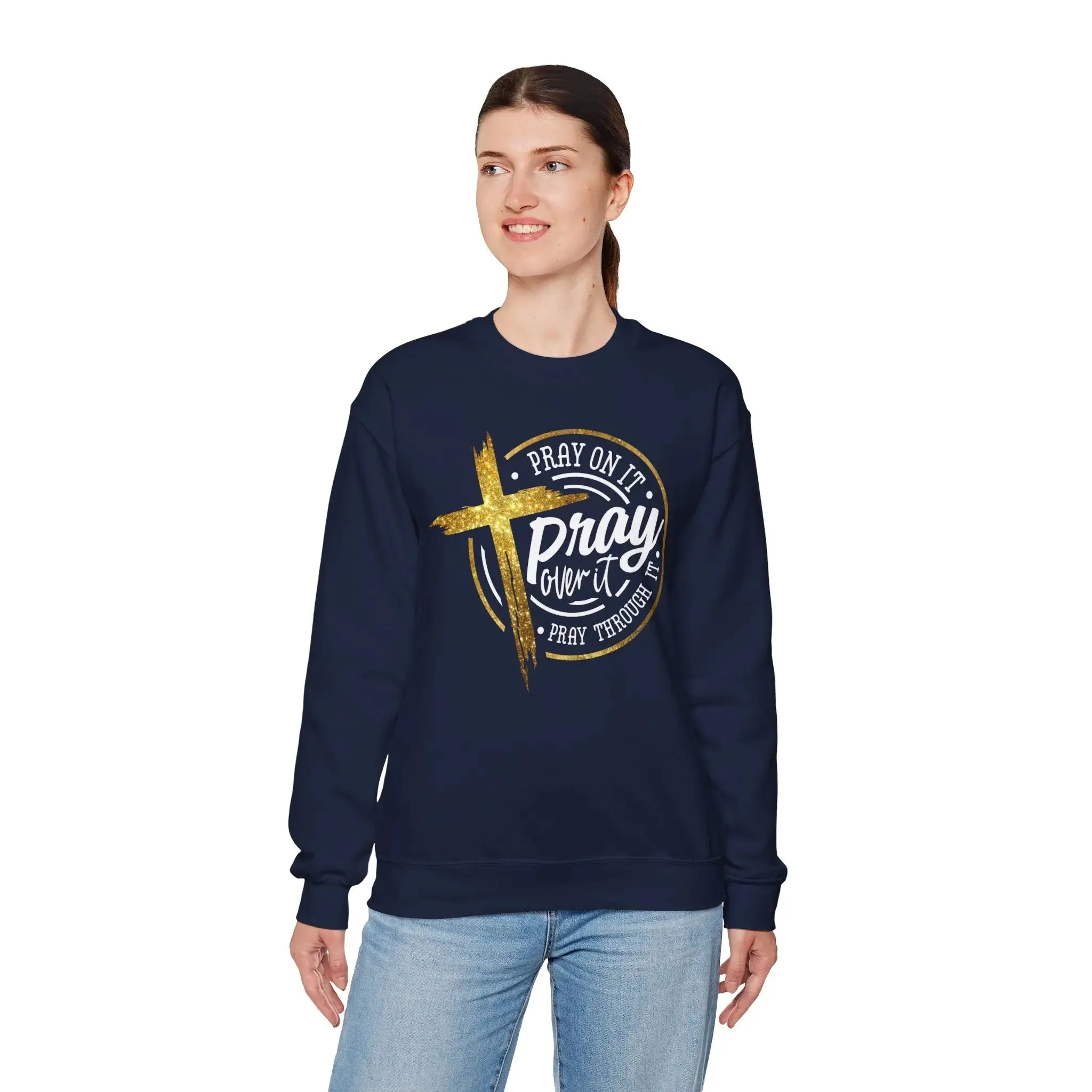 Pray On It Unisex Heavy Blend Crewneck Sweatshirt