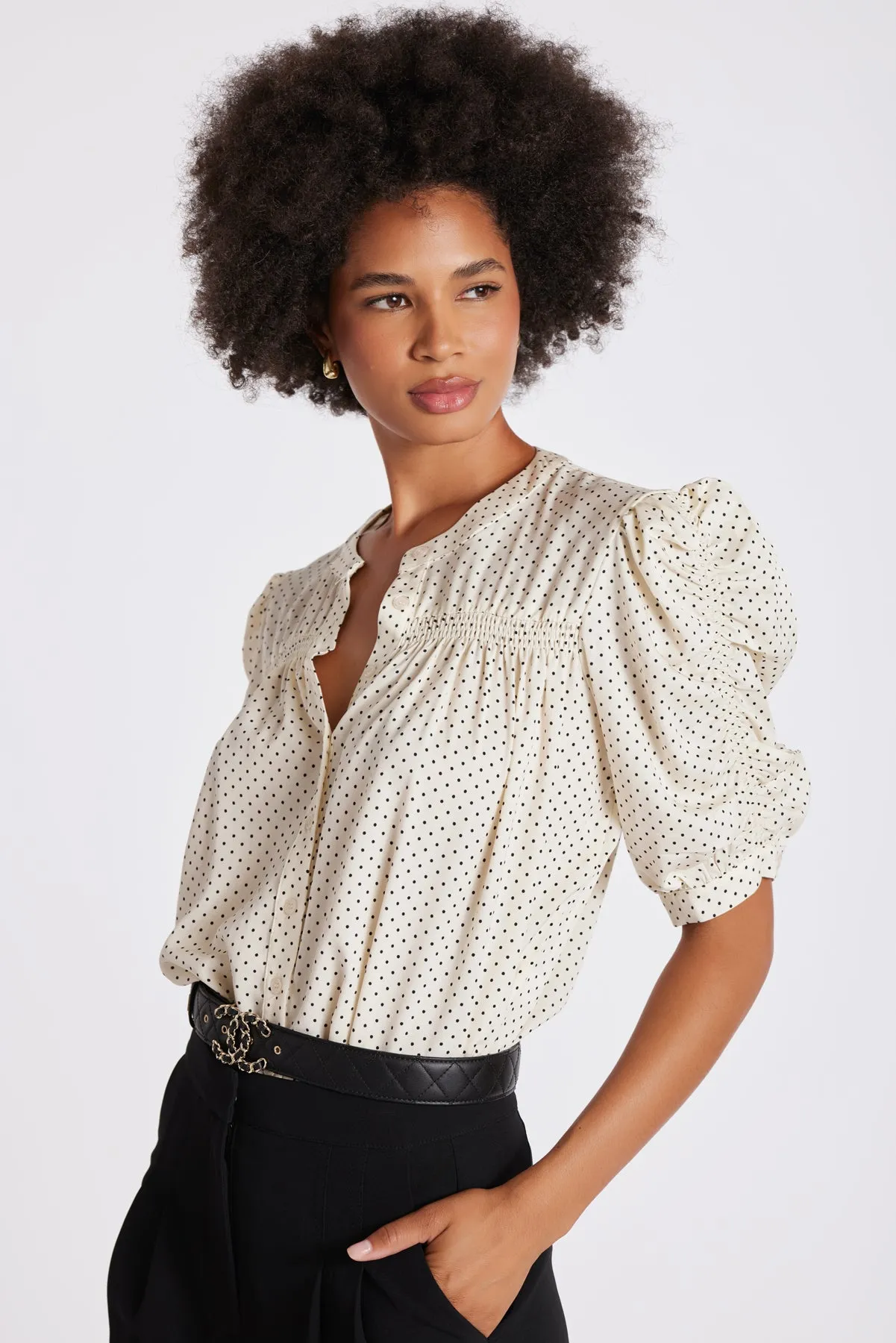 Rachel Ruched Sleeve Blouse