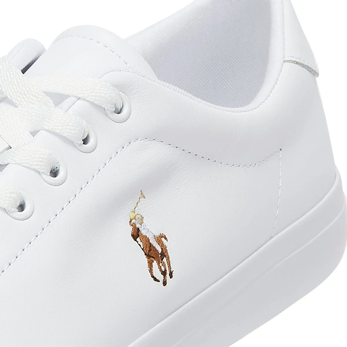 Ralph Lauren Longwood Leather White Trainers