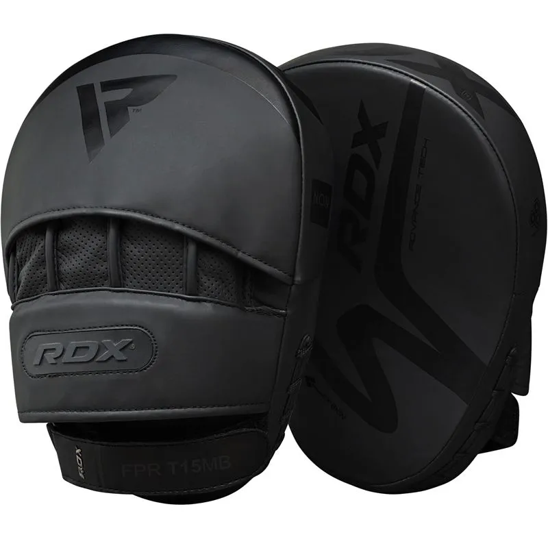 RDX T15 NOIR CURVED MUAY THAI BOXING MMA PUNCHING FOCUS MITTS PADS