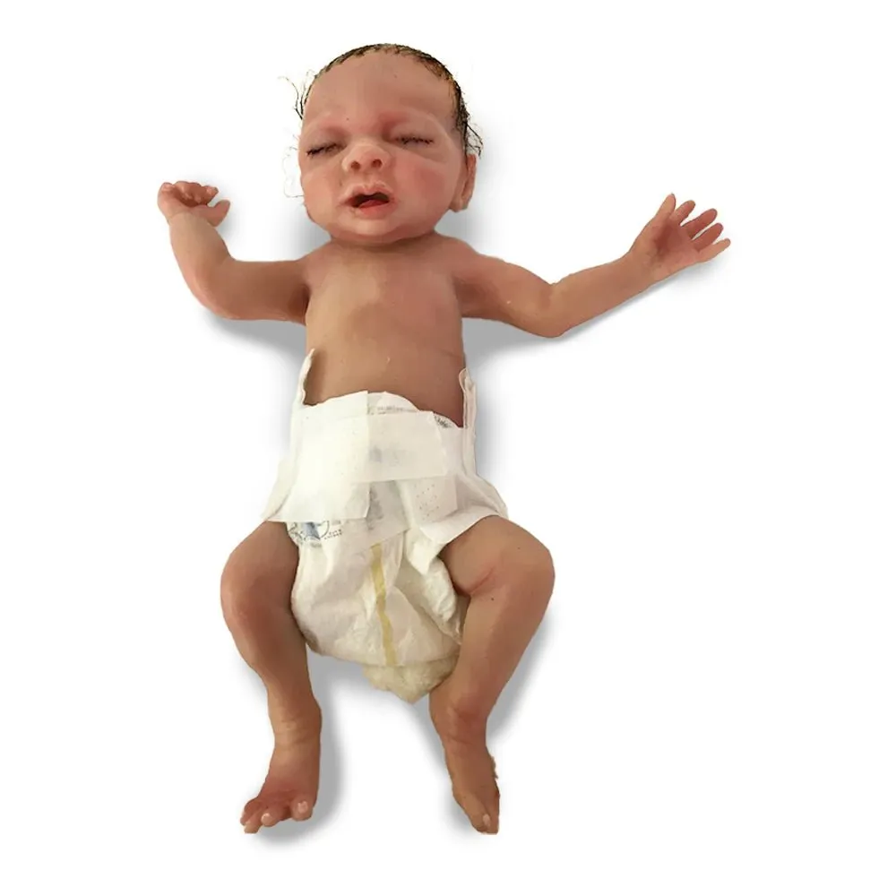 Realistic Preemie Birthing and Nursing Care Simulator 'Lara' with Umbilical Cord and Placenta