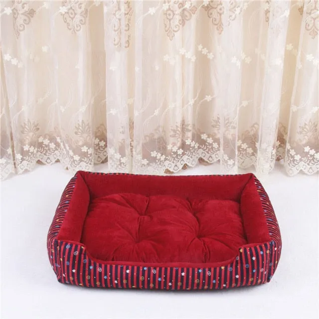 Rectangular Cushioned Comfy Bed