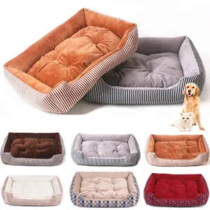 Rectangular Cushioned Comfy Bed