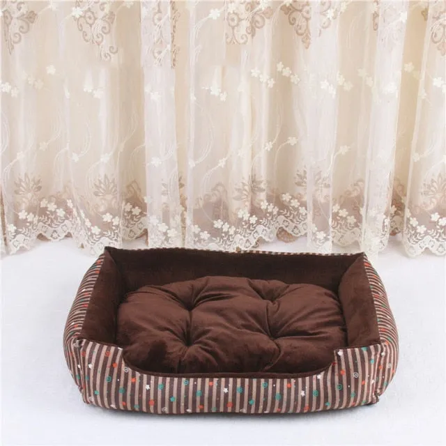 Rectangular Cushioned Comfy Bed