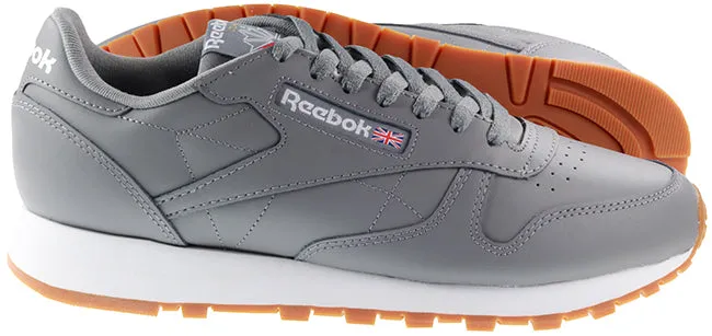 Reebok Trainers Mens Classic Pure Grey Cloud White Gum