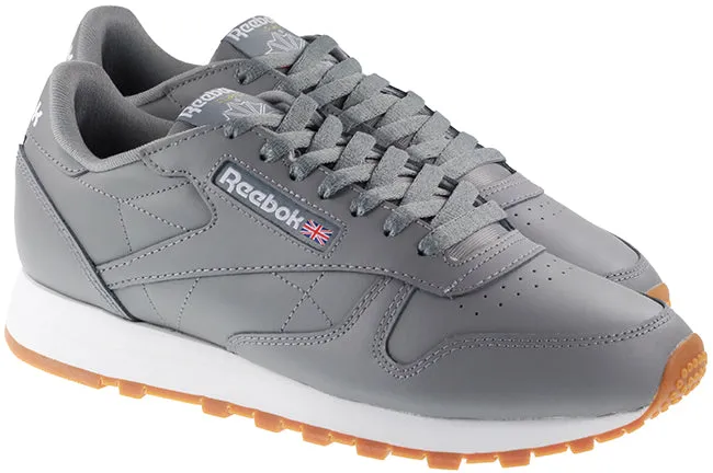 Reebok Trainers Mens Classic Pure Grey Cloud White Gum