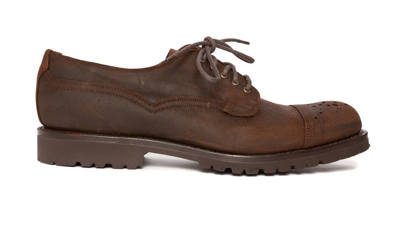 Regent - 'Buck Rogers' Buckshot Derby Brogue - Wax Leather