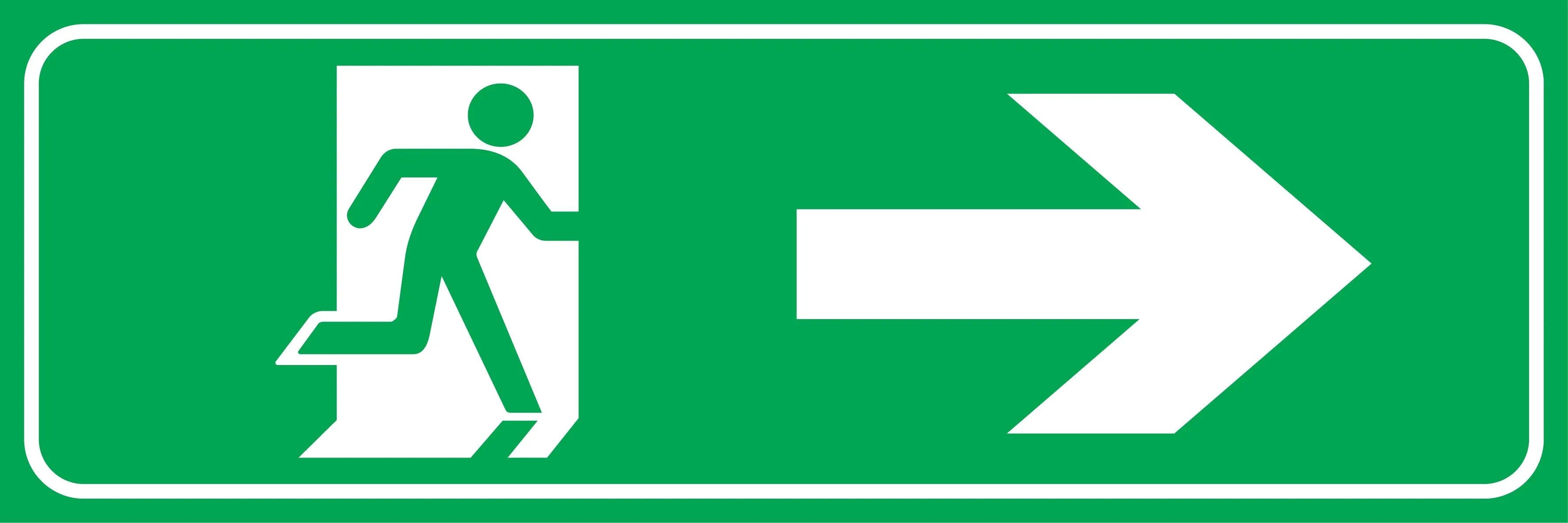 Right Arrow Exit Symbol Sign