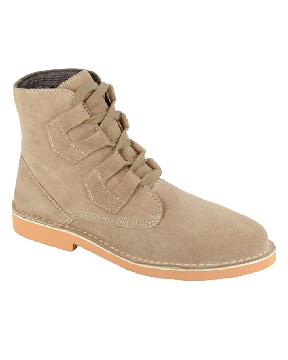 Roamers Mens Ghillie Tie Desert Boots