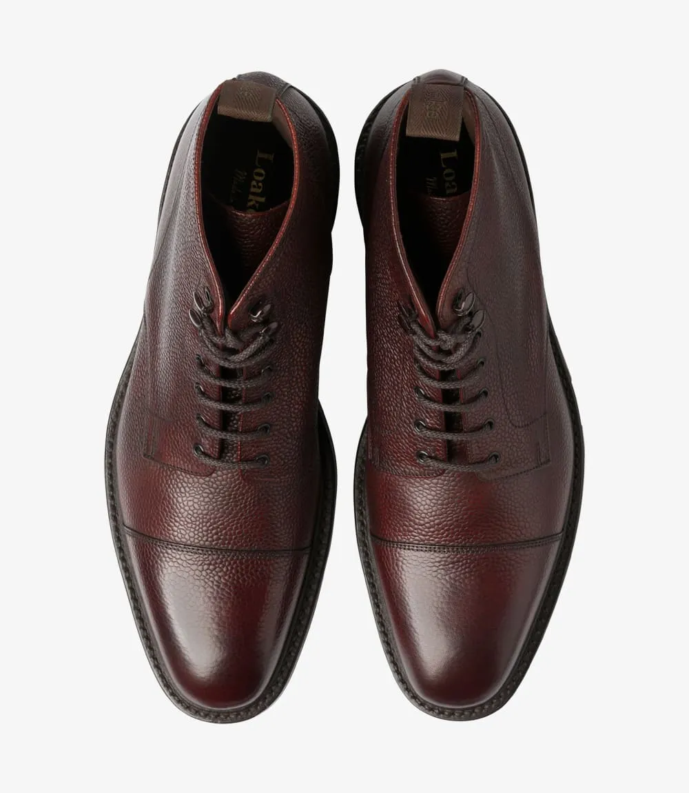 Roehampton Derby boot - Oxblood grain