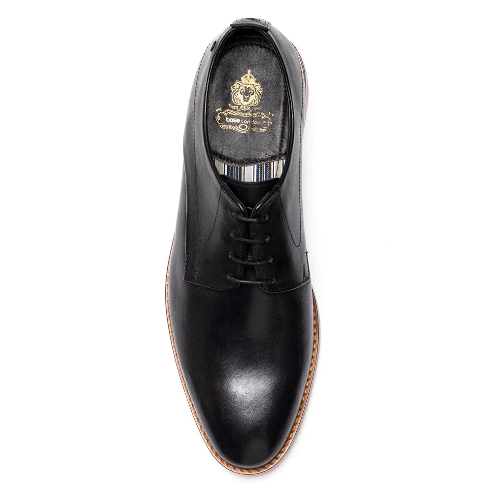 Script Waxy Derby Shoes