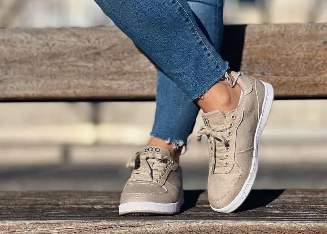 Seeker Women's Vegan Hemp Trainers | Beige