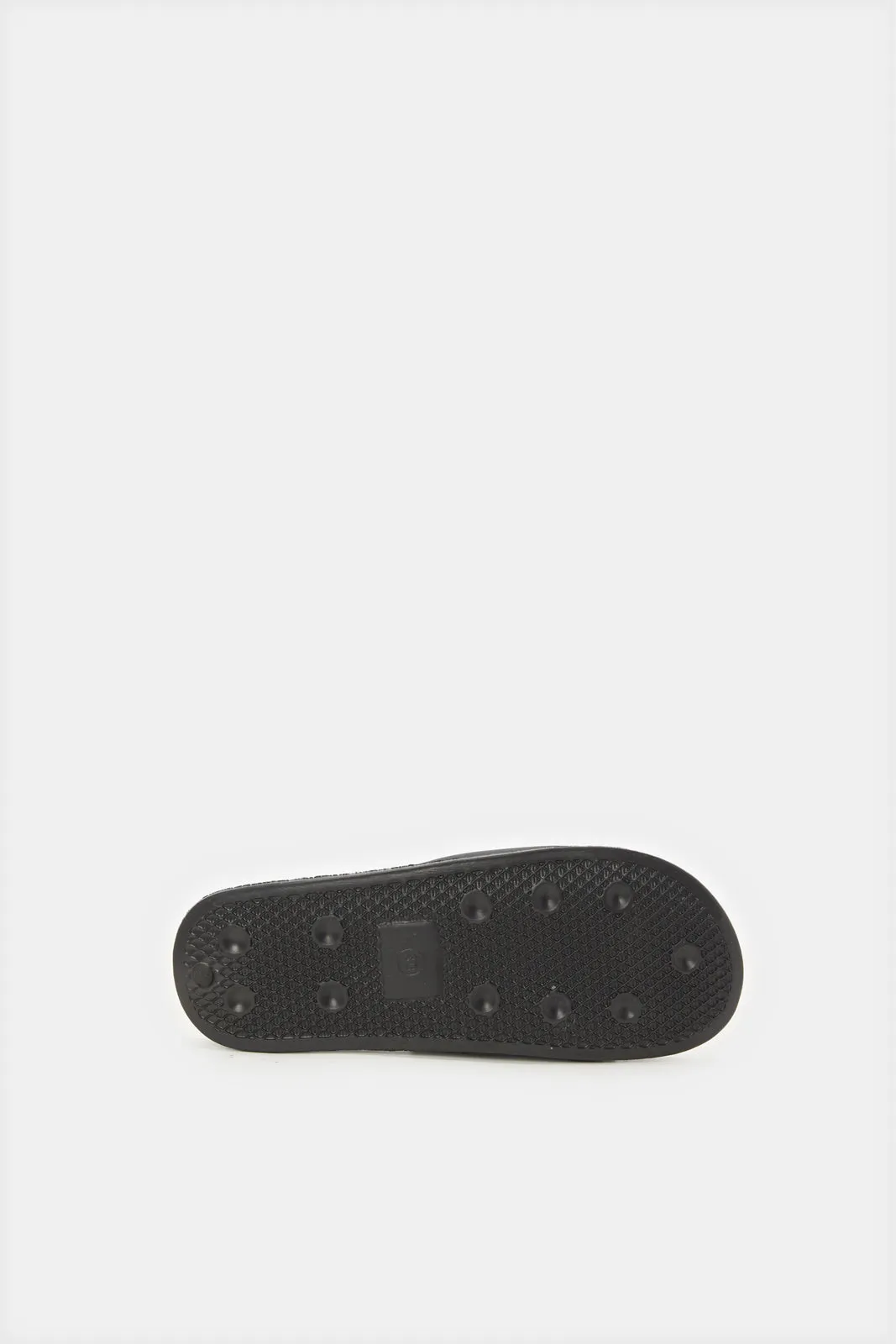 Senior Boys Black Padded Slide