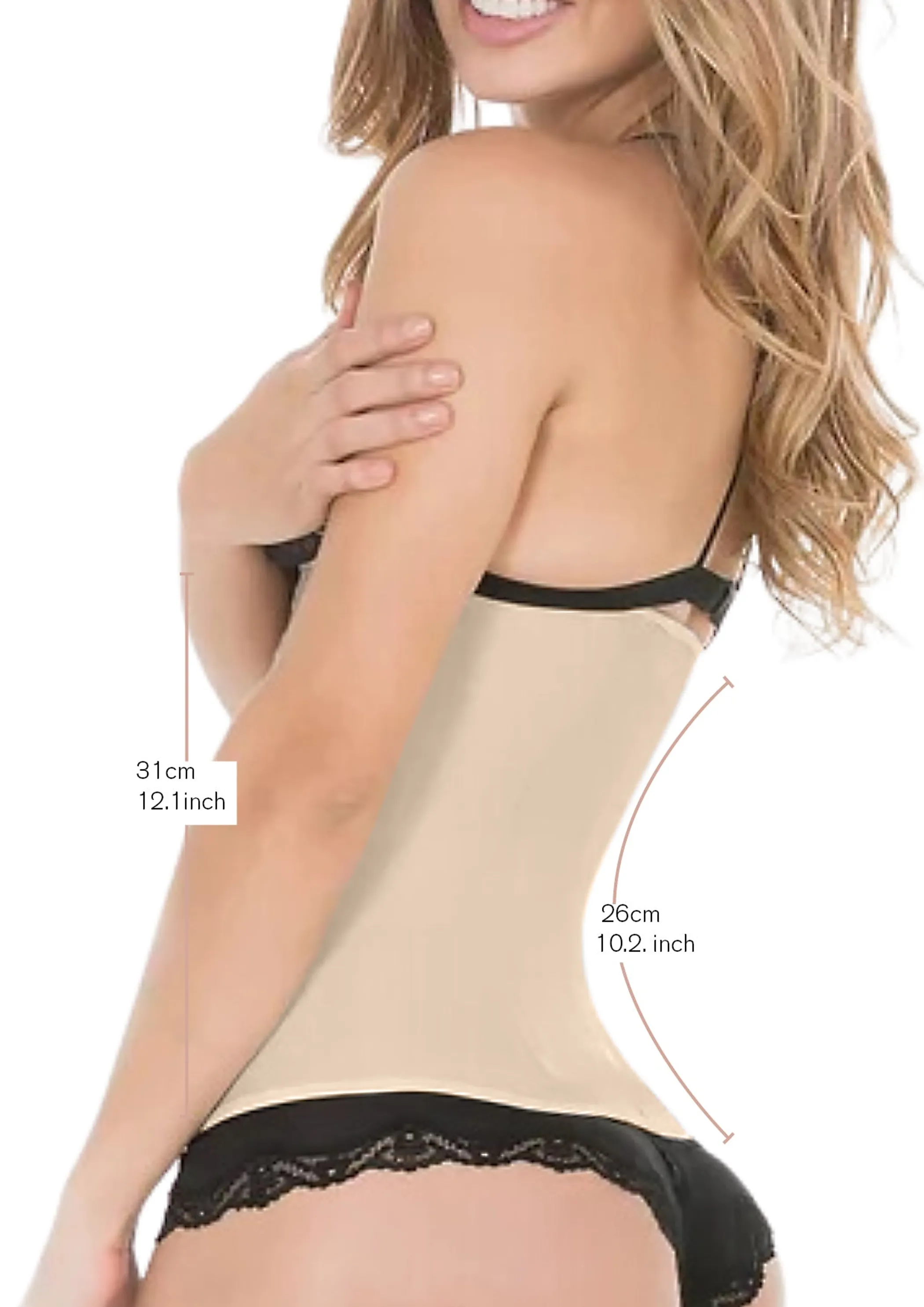 Siluet FN/F Natural Latex Waist Trainer Lined in Cotton