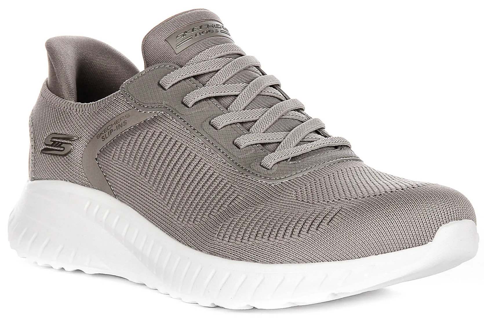 Skechers Bobs Sport Squad In Taupe For Women