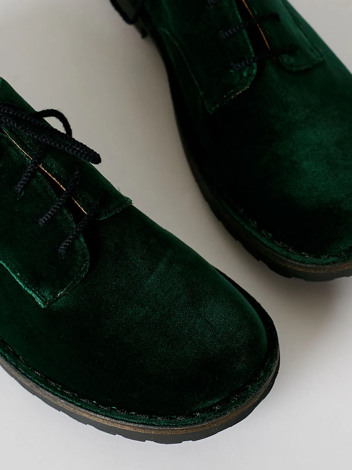 Stringata Easy Lace Up Shoe in Green