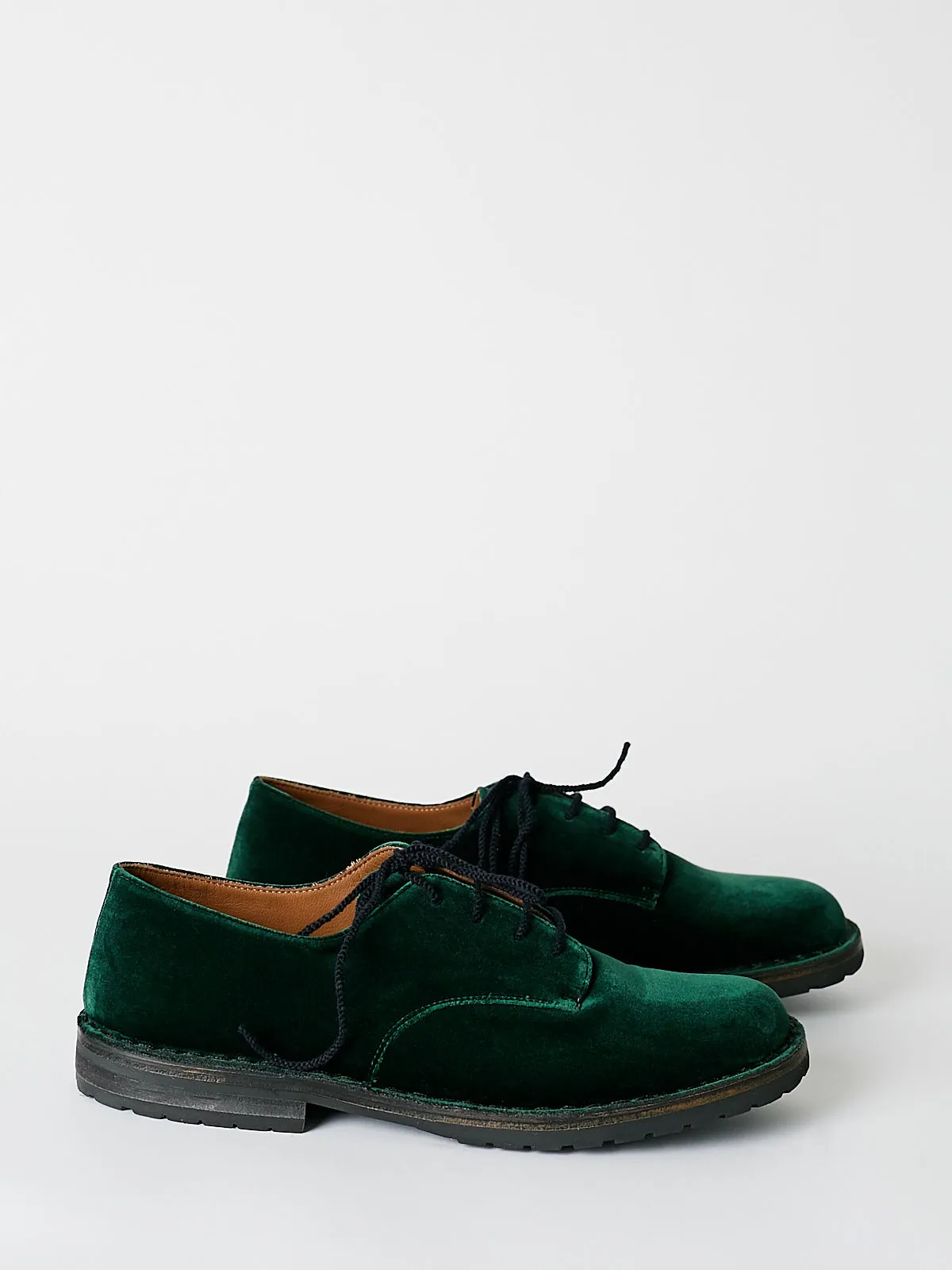 Stringata Easy Lace Up Shoe in Green