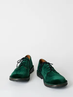 Stringata Easy Lace Up Shoe in Green