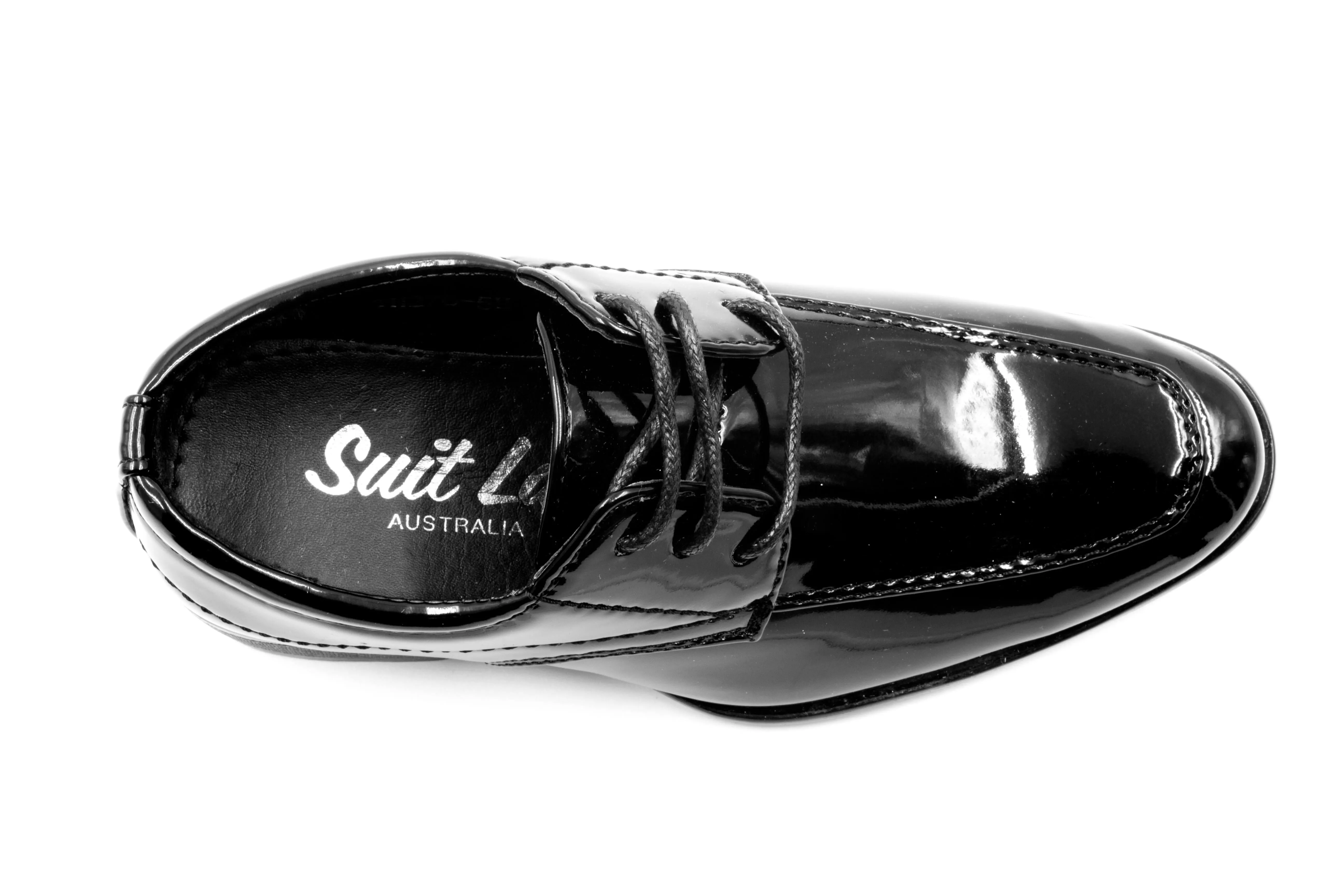 Sydney Derby Shoes - Patent Black