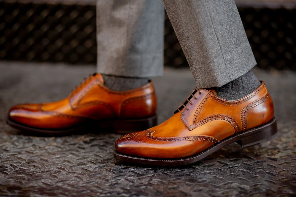 The Churchill Wingtip Derby - Tobacco