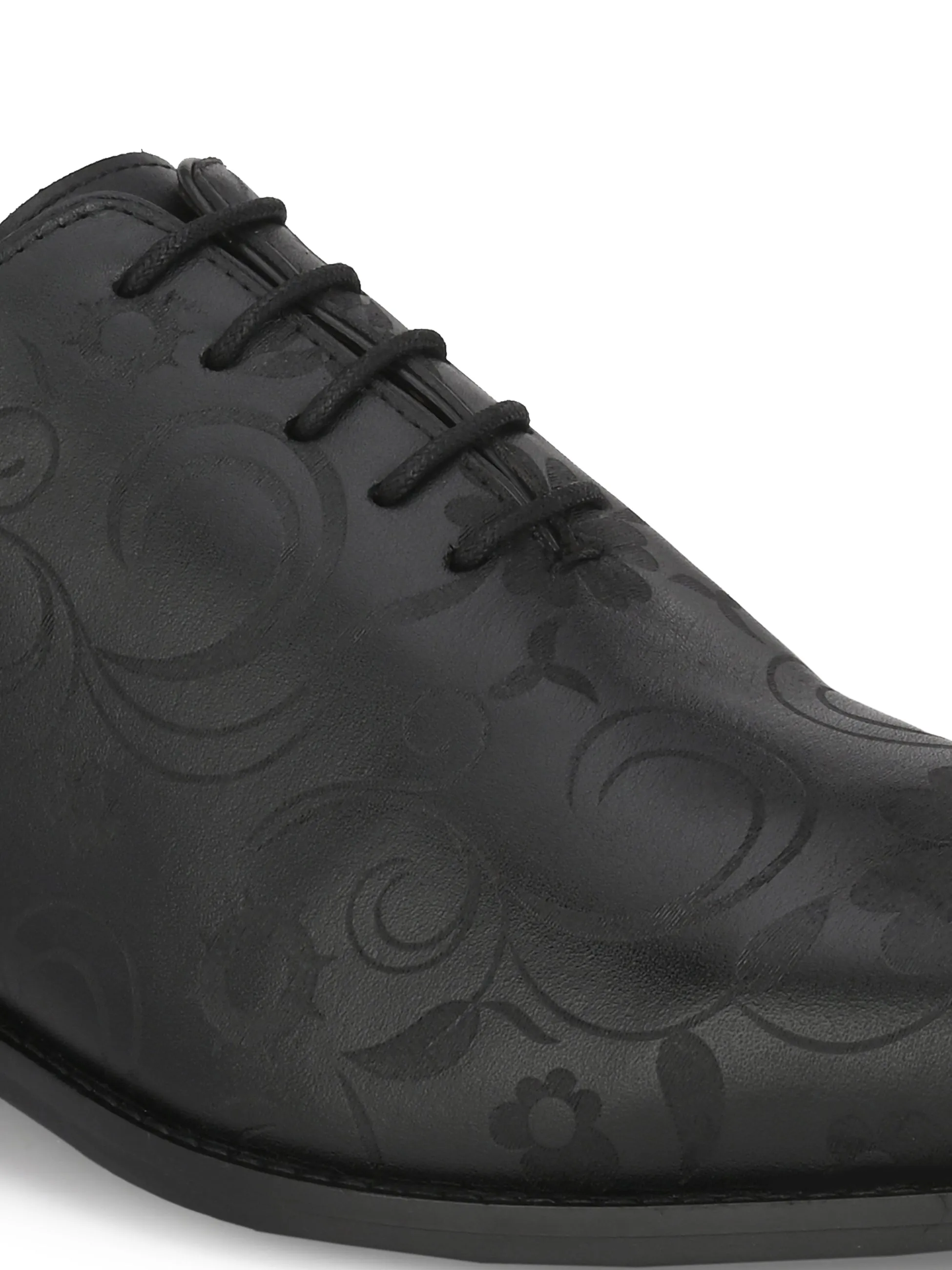 Titan Black Derby Shoes