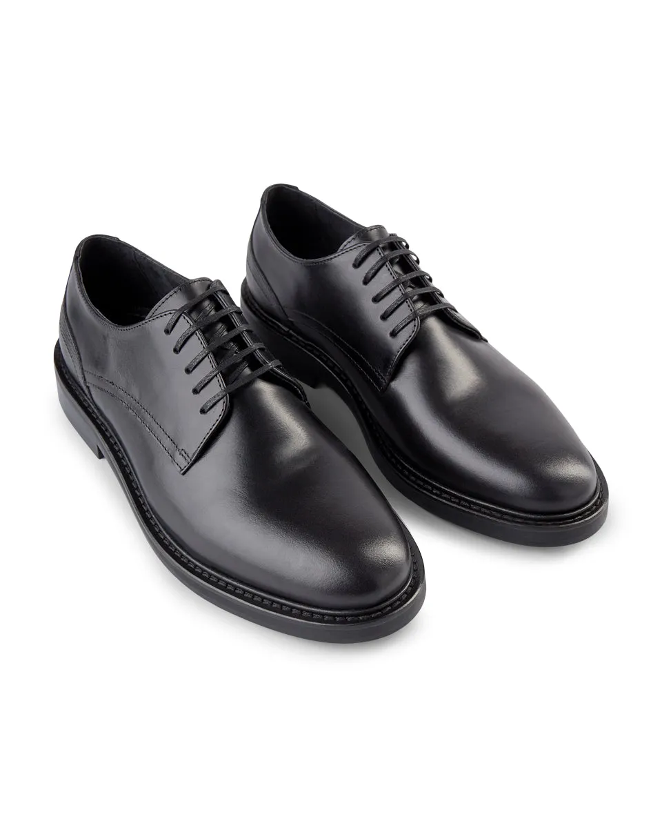 Trent Læder Derby - BLACK