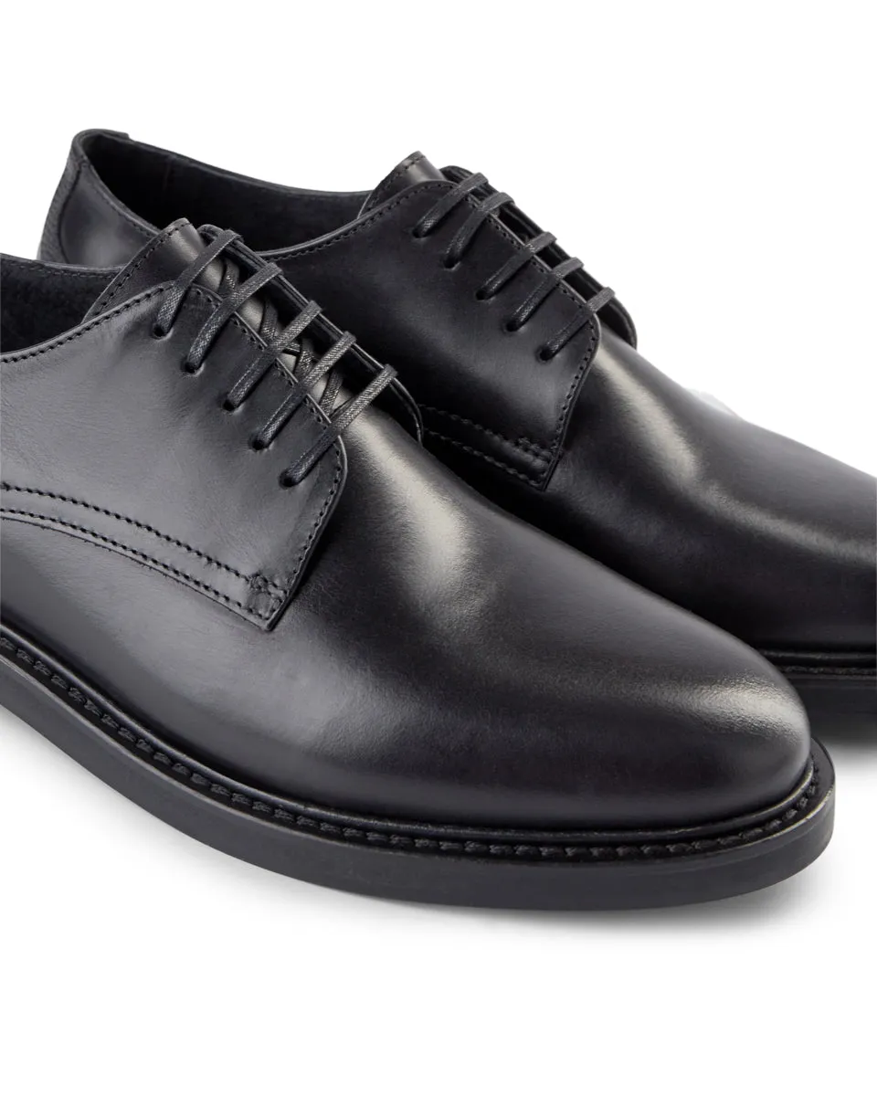 Trent Læder Derby - BLACK