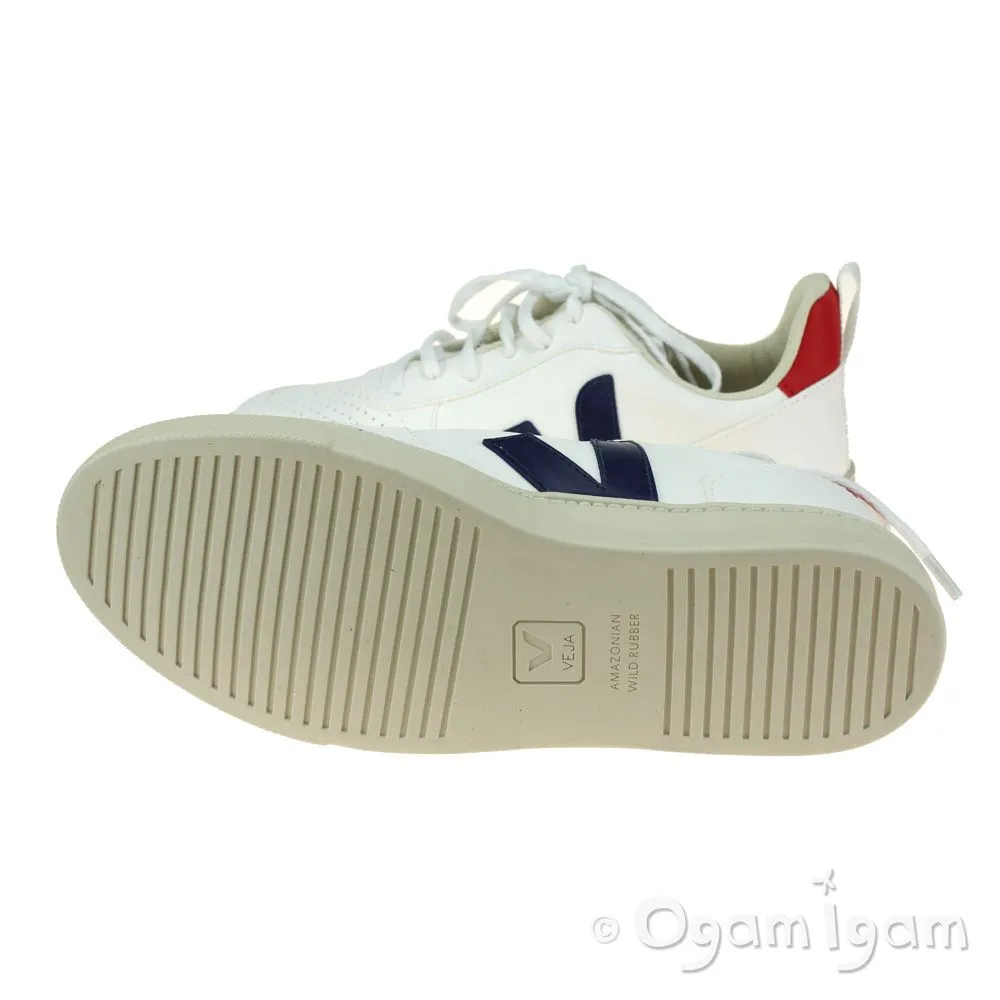 Veja V-10 Lace Boys White Cobalt Pekin Shoe