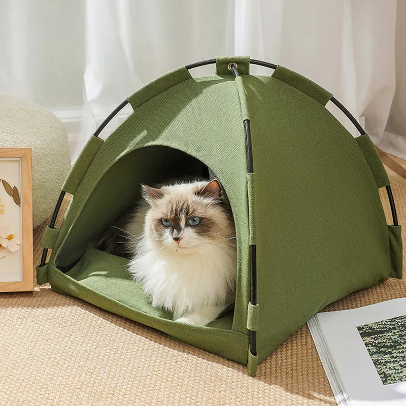 Waterproof Semi-Enclosed Warm and Comfortable Pet Home Cat Tent