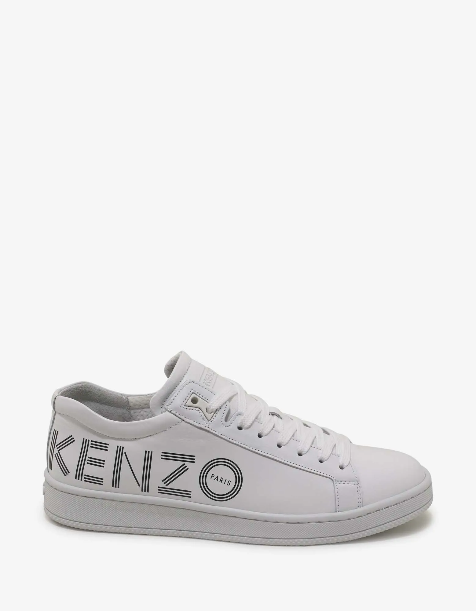 White Leather Tennix Trainers -