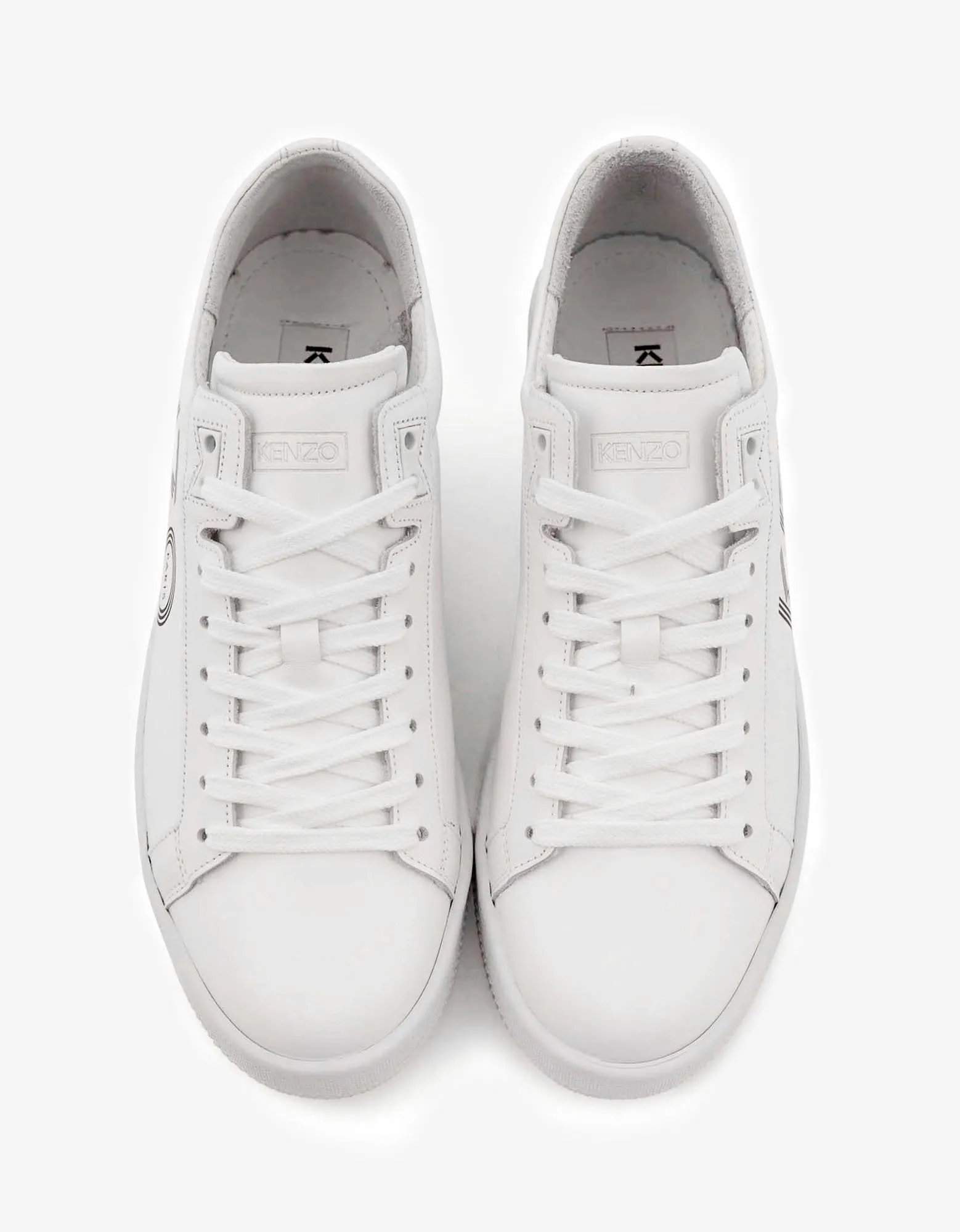 White Leather Tennix Trainers -