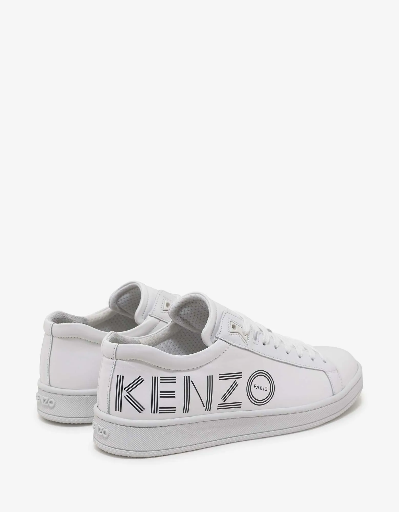 White Leather Tennix Trainers -