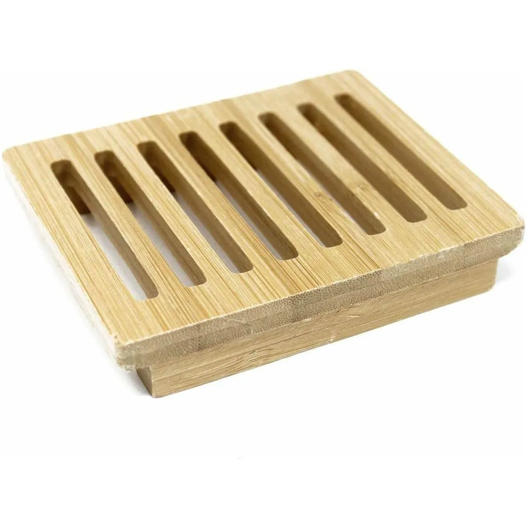 Wooden Soap Dishes - Sustainable Hemu Wood Soap Drainer Tray - 5  Designs