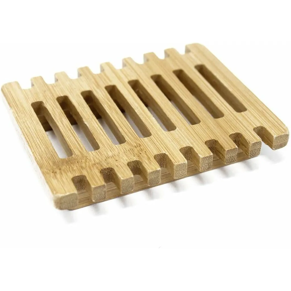 Wooden Soap Dishes - Sustainable Hemu Wood Soap Drainer Tray - 5  Designs